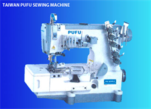 PU-W500-2 HIGH SPEED FALT BED INTERLOCK SEWING MACHINE ( FOR PIPPING ) 